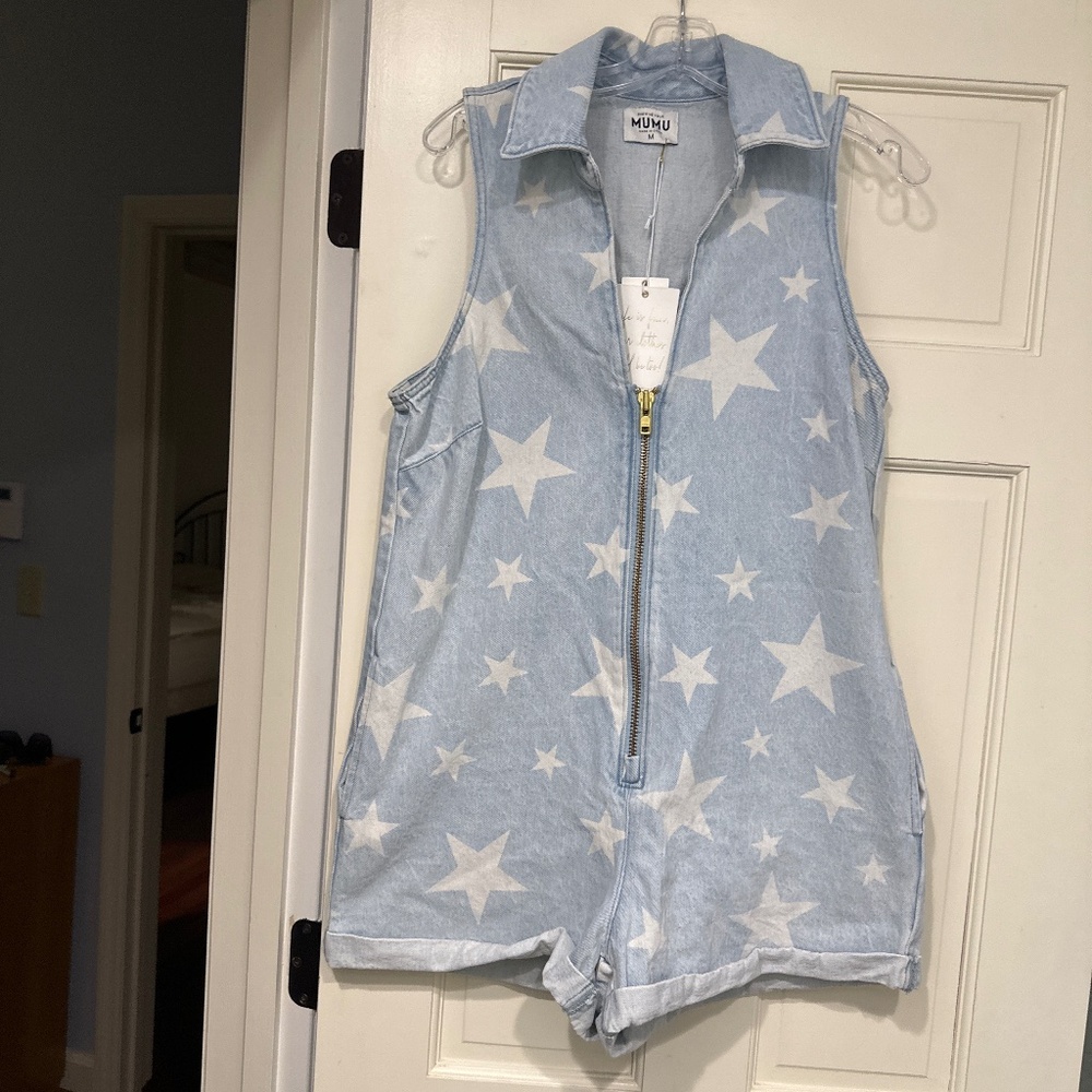 Mumu Denim Romper